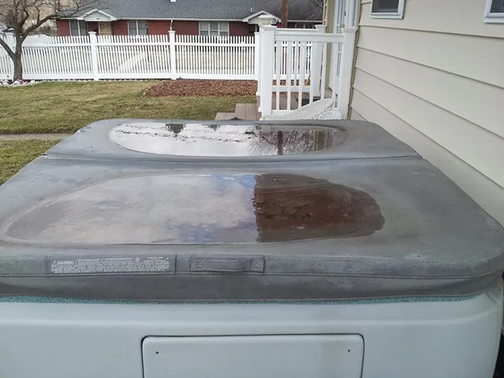 Old Hot Tub Cover